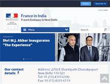Tablet Screenshot of ambafrance-in.org